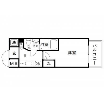 OneLife玉造ゲート【▼室内見学可（※空室状況により、応相談）、ウォシュレット・浴室乾燥機付！】の物件間取り図