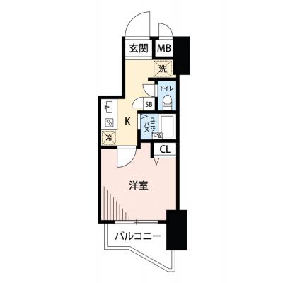 【🌿快適シーズン引越し応援キャンペーン🏡🌈】【禁煙🚭/テレワークに最適🌟無料高速Wi-Fi使い放題🎧】マイナビSTAYミライエ虎ノ門ヒルズ　502の物件間取り図