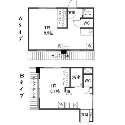 COKULAS春日町 17.7㎡の物件間取り図