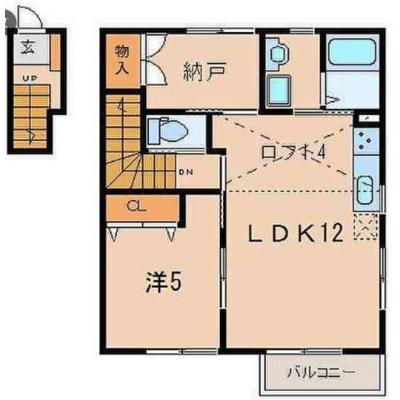 マコット福島上松川201【無料駐車場あり】の間取り図