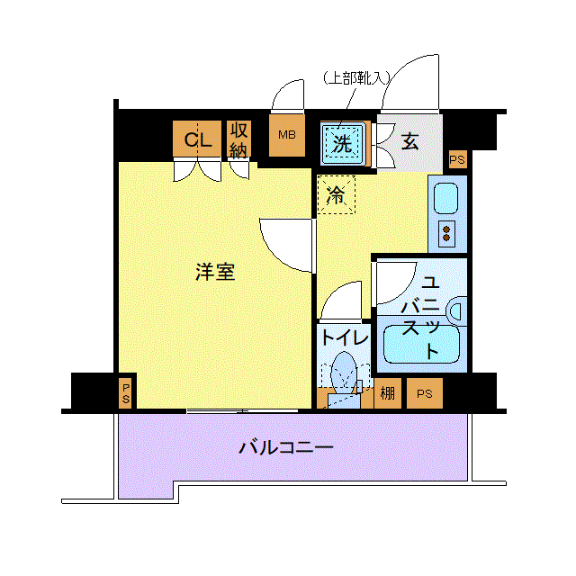 グッドステイ糀谷・蒲田南ルーブル伍番館■『禁煙ルーム・浴室乾燥付』【ベーシック】の間取り図