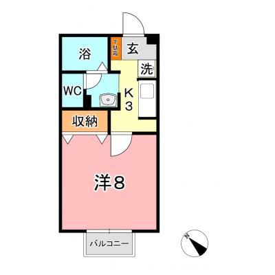 ★★ウイング神田　Ｄ（※禁煙）★★【さくらマンスリー】飲食店もたくさん♪の間取り図