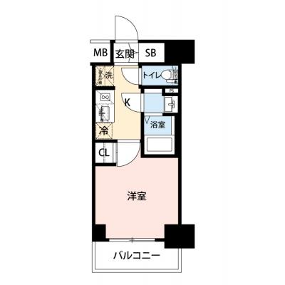 【🎉初期費用オフ｜お得なキャンペーン】【禁煙🚭/Wi-Fi無料🌐】マイナビSTAY横濱南　510の物件間取り図
