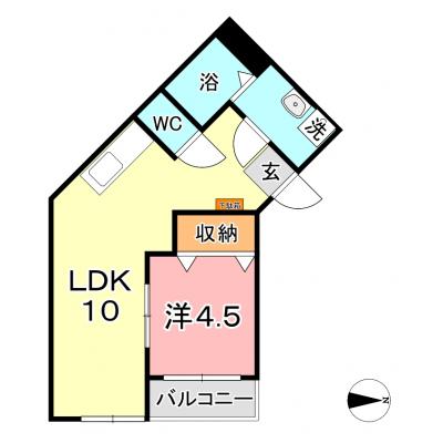 シャレーミーユの間取り図