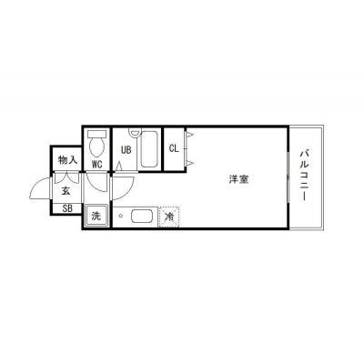 OneLife麻布十番フォード＜TYPE2＞【オートロック、室内洗濯機、★東京都済生会中央病院、三田国際ビル至近】の物件間取り図