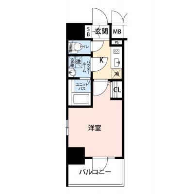 【🎉初期費用オフ｜お得なキャンペーン】【禁煙🚭/Wi-Fi無料🌐】マイナビSTAY阿波座プライムコート　1006の物件間取り図