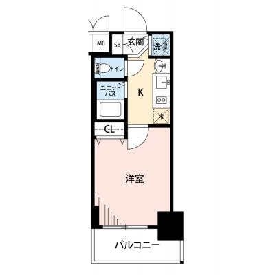 【🌿快適シーズンの引越し応援キャンペーン🏡🌈】【禁煙🚭/Wi-Fi無料🌐】マイナビSTAY三ノ宮駅前プライムタイム　802の物件間取り図