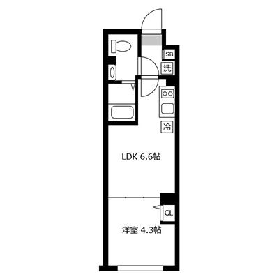 アットイン下北沢AB4-1 『公式サイト限定キャンペーン実施中！室内画像も豊富で、お見積り／web予約も可能です！「アットイン公式」で検索！🔍』の物件間取り図