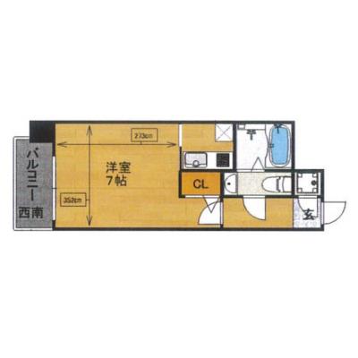 （次回予約９月から※マンスリーのみ）エステートモア祇園　Aの物件間取り図