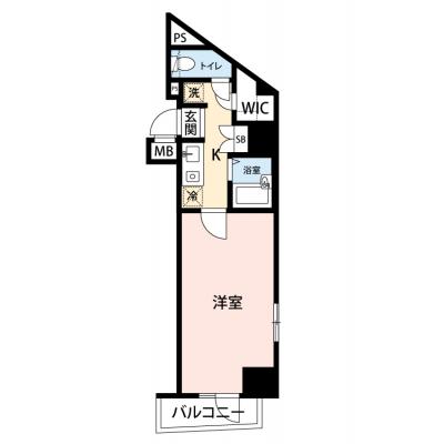 【🎉初期費用オフ｜お得なキャンペーン】【禁煙🚭/Wi-Fi無料🌐】マイナビSTAYミライエ麻布霞町　803の物件間取り図