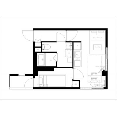 最寄り駅から徒歩11分/2024年築/明るいお部屋/家具家電付き/Jeunesse立花203の物件間取り図
