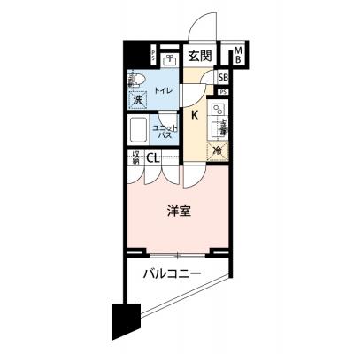 【🎉初期費用オフ｜お得なキャンペーン】【禁煙🚭/Wi-Fi無料🌐】マイナビSTAYトワイライトヒルズ川崎柳町　803の物件間取り図