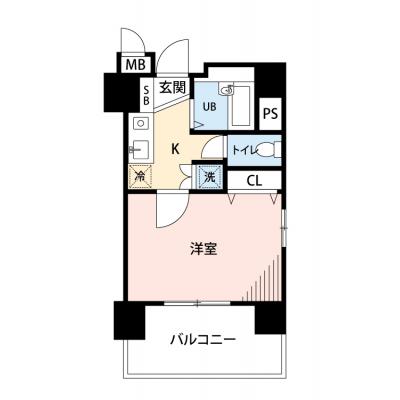 【🎉初期費用オフ｜お得なキャンペーン】【禁煙🚭/Wi-Fi無料🌐】マイナビSTAYミライエ御茶ノ水順天堂大学前　801の物件間取り図