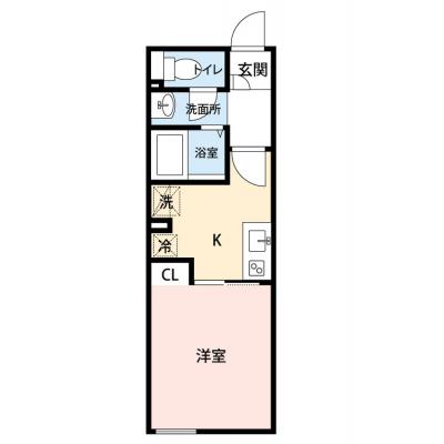 【🌿快適シーズンの引越し応援キャンペーン🏡🌈】【禁煙🚭/Wi-Fi無料🌐】マイナビSTAYアーバンフュージョン東日暮里　402の物件間取り図