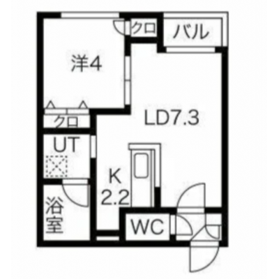駅近♪Wi-Fi・冷暖房完備！スマートステイ大通西の間取り図