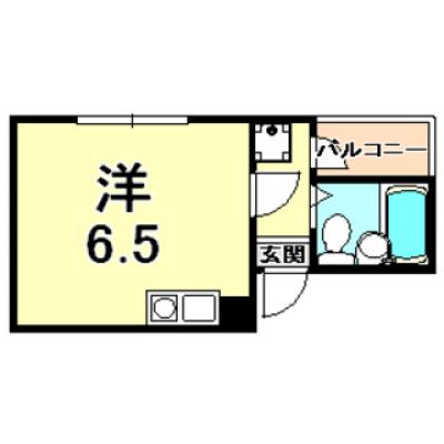 トラスト三宮東8【全室角部屋♪　春日野道駅徒歩3分！！】の間取り図