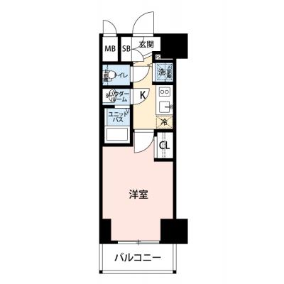 【🎍年末年始大感謝祭🎍】【禁煙🚭/Wi-Fi無料🌐】マイナビSTAY鶴舞WEST　1103の間取り図