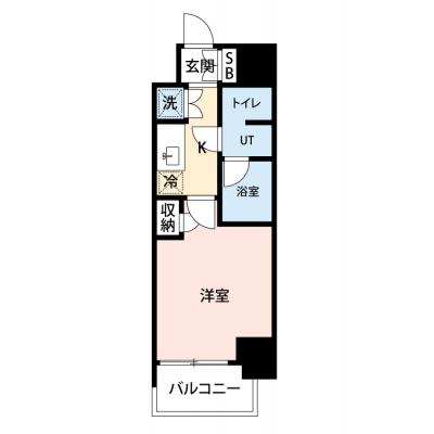 【🌿快適シーズンの引越し応援キャンペーン🏡🌈】【禁煙🚭】マイナビSTAYアーバンオアシス川崎小川町　1303の物件間取り図