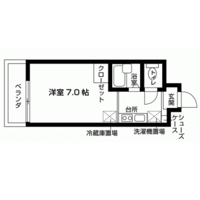 【🌿快適シーズンの引越し応援キャンペーン🏡🌈】【禁煙🚭/Wi-Fi無料🌐】マイナビSTAY百人町　307の間取り図