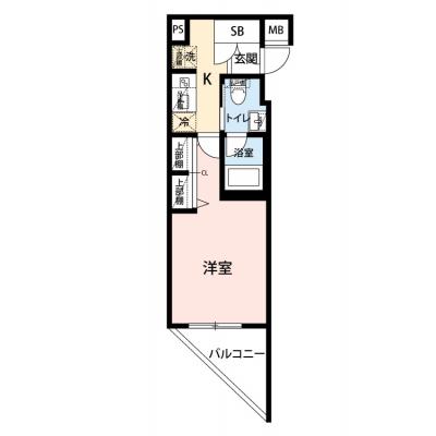 【🎉初期費用オフ｜お得なキャンペーン】【禁煙🚭】マイナビSTAYグランデュールハイツ中野鷺宮　206の物件間取り図
