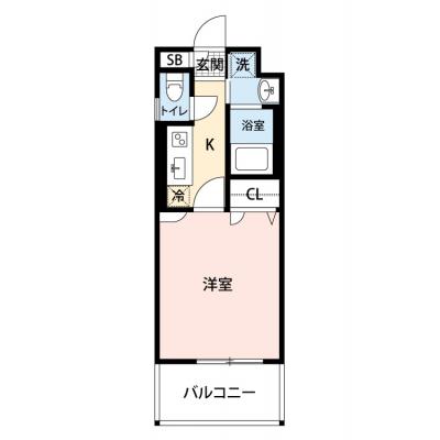 【🌸心機一転🌸春の引越し応援キャンペーン🏡🌷】【禁煙🚭】マイナビSTAYエンクレスト薬院　602の間取り図