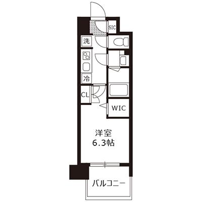 アットイン江坂5-2  『公式サイト限定キャンペーン実施中！室内画像も豊富で、お見積り／web予約も可能です！「アットイン公式」で検索！🔍』の物件間取り図