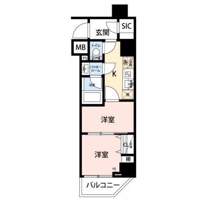 【🎉初期費用オフ｜お得なキャンペーン】【禁煙🚭/Wi-Fi無料🌐】マイナビSTAYネオヴィスタ門前仲町　304の物件間取り図