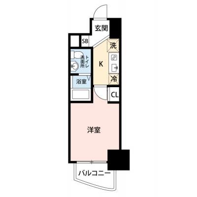 【🌿快適シーズンの引越し応援キャンペーン🏡🌈】【禁煙🚭/Wi-Fi無料🌐】マイナビSTAY本町グランデ　713の物件間取り図