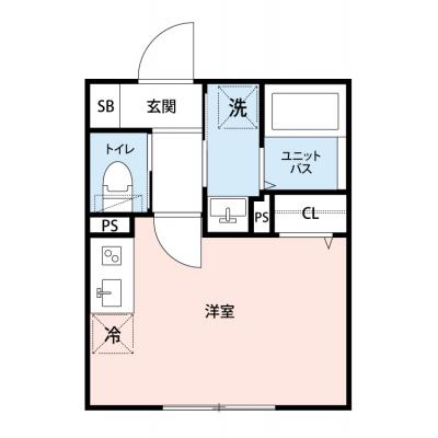 【🎉初期費用オフ｜お得なキャンペーン】【禁煙🚭/Wi-Fi無料🌐】マイナビSTAYアーバンスイート町屋リバーシティ　401の物件間取り図