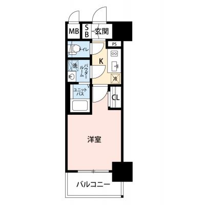 【🎉初期費用オフ｜お得なキャンペーン】【禁煙🚭/Wi-Fi無料🌐】マイナビSTAYなんば　809の物件間取り図