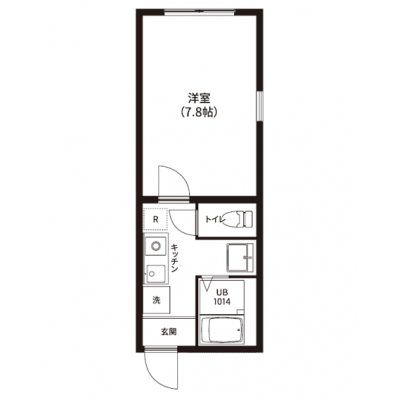 【🎉初期費用オフ｜お得なキャンペーン】【禁煙🚭/Wi-Fi無料🌐】マイナビSTAYグランデュールハイツ亀戸　303の物件間取り図