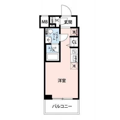 【🌿快適シーズン引越し応援キャンペーン🏡🌈】【禁煙🚭/テレワークに最適🌟無料高速Wi-Fi使い放題🎧】マイナビSTAY横浜WEST　807の物件間取り図