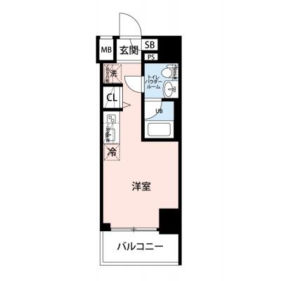 【🌿快適シーズン引越し応援キャンペーン🏡🌈】【禁煙🚭/テレワークに最適🌟無料高速Wi-Fi使い放題🎧】マイナビSTAY横浜WEST　1006の物件間取り図