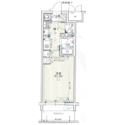 【🌿快適シーズンの引越し応援キャンペーン🏡🌈】【禁煙🚭/Wi-Fi無料🌐】マイナビSTAY心斎橋イースト　305の物件間取り図