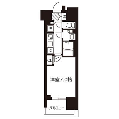アットイン新大阪13-1  『公式サイト限定キャンペーン実施中！室内画像も豊富で、お見積り／web予約も可能です！「アットイン公式」で検索！🔍』の物件間取り図