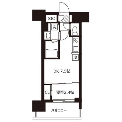 アットイン新大阪13-2  『公式サイト限定キャンペーン実施中！室内画像も豊富で、お見積り／web予約も可能です！「アットイン公式」で検索！🔍』の物件間取り図