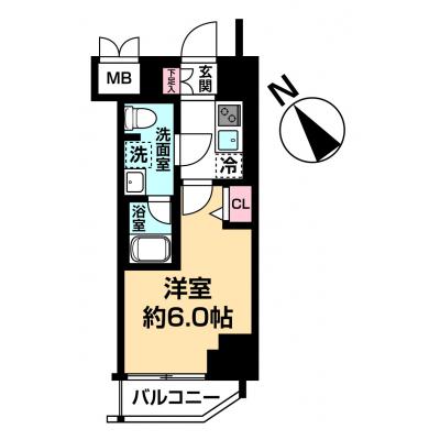 マンスリーステージ日ノ出町の間取り図