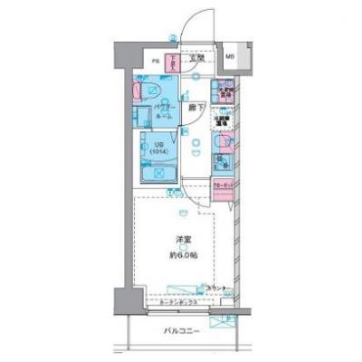 【60日以上の利用でお得🌈】【禁煙🚭/Wi-Fi無料🌐】マイナビSTAY GENOVIAお花茶屋Ⅱskygarden　624の間取り図