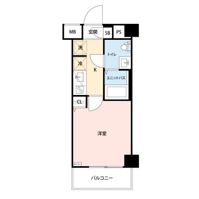 【🎉初期費用オフ｜お得なキャンペーン】【禁煙🚭/Wi-Fi無料🌐】マイナビSTAY GENOVIAお花茶屋Ⅱskygarden　721の物件間取り図