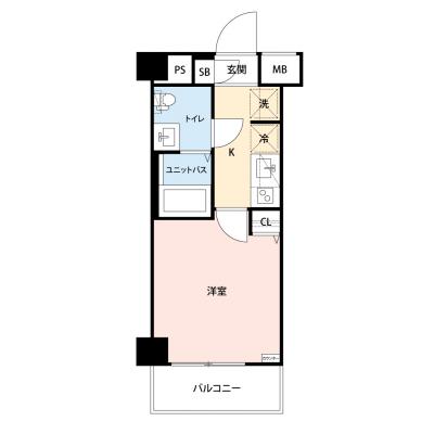 【🍂!期間限定ほっと価格！🍂】【禁煙🚭/Wi-Fi無料🌐】マイナビSTAY GENOVIAお花茶屋Ⅱskygarden　724の物件間取り図