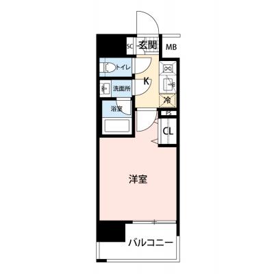 【🌸心機一転🌸春の引越し応援キャンペーン🏡🌷】【禁煙🚭】マイナビSTAYコンシェリア豊洲MASTERSVILLA【仮称】　401の間取り図
