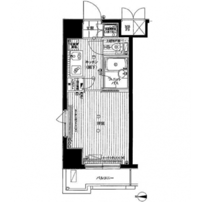 【🌿快適シーズンの引越し応援キャンペーン🏡🌈】【禁煙🚭】マイナビSTAYミライエ蒲田クロワール　604の物件間取り図