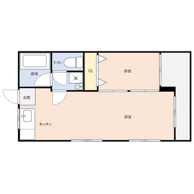 マコットいわき駅前東201【無料駐車場あり・角部屋・バストイレ別・Wi-Fi無料】4名入居可の広々空間♪『いわき駅』徒歩11分！の間取り図