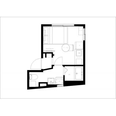 白基調のすっきりしたお部屋/都心へのアクセスも良く、周辺環境も充実！/リアライズ西小山 102の物件間取り図
