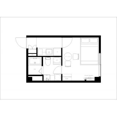 最寄り駅から徒歩11分/2024年築/明るいお部屋/家具家電付き/Jeunesse立花 103の物件間取り図