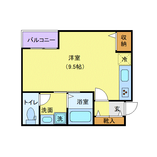 マンスリーリブマックス横浜・吉野町SOUTHルグラン△『禁煙ルーム・25平米・築浅』【追い焚き機能・独立洗面・浴室乾燥付】≪エクセレントシリーズ≫の物件間取り図