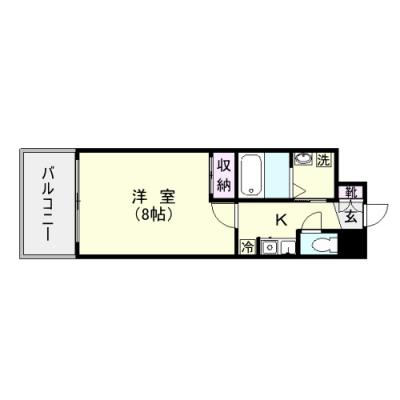 ミレニアム中洲の物件間取り図