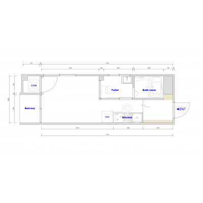 apartment oguri　【デザイン会社が運営する賃貸物件！】の物件間取り図