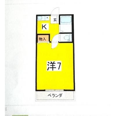 カーサヴェルデ　　熊本赤十字病院近く　　バス・トイレ別！の物件間取り図