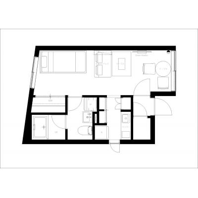 2025年築！/お洒落なお部屋/江戸川橋駅から徒歩3分/交通アクセス◎/VALUE MAISON kagurazaka 502の物件間取り図